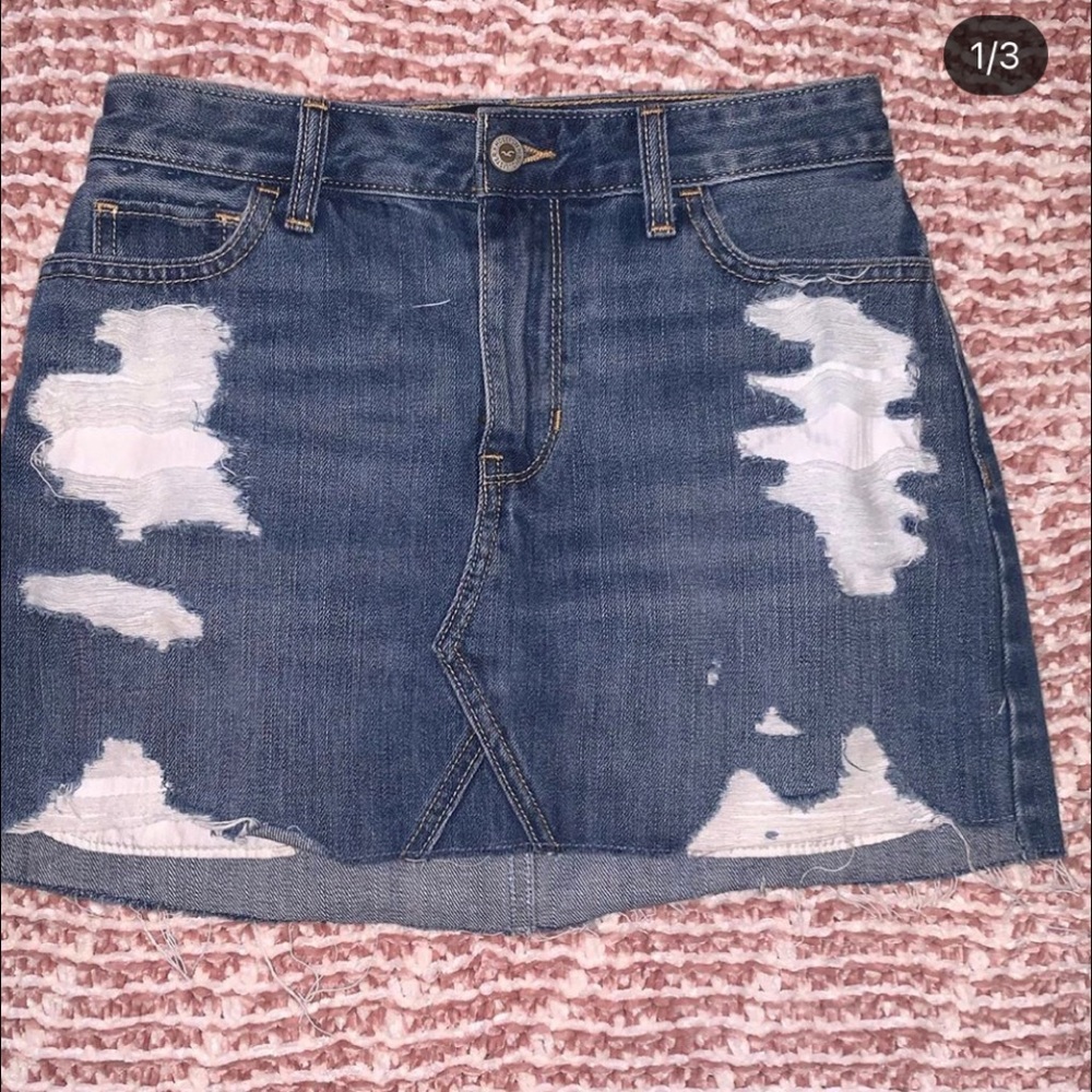Hollister denim skirt size 26 $20
